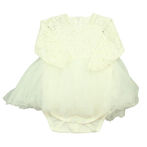 Unknown Brand Girls White Dress size: 3-6 Months